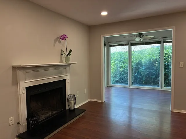 Livingroom with Hardwood floors and direct access to sunroom