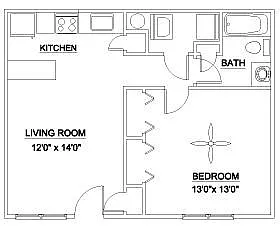 Floor plan The Brightleaf 600