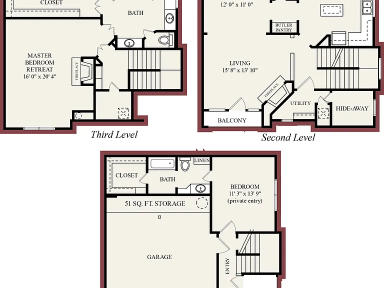 B12-Townhome floor plan Manchester State Thomas