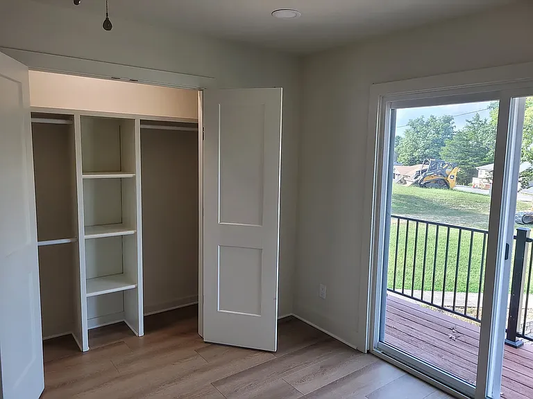 Master closet and coffee deck