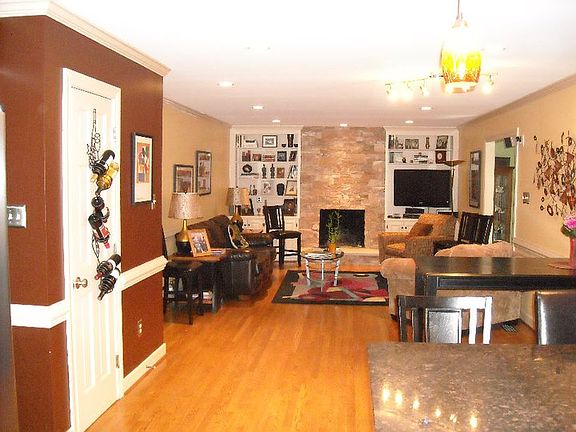 family room from kitchen