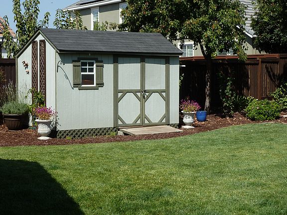 Backyard Built in Shed