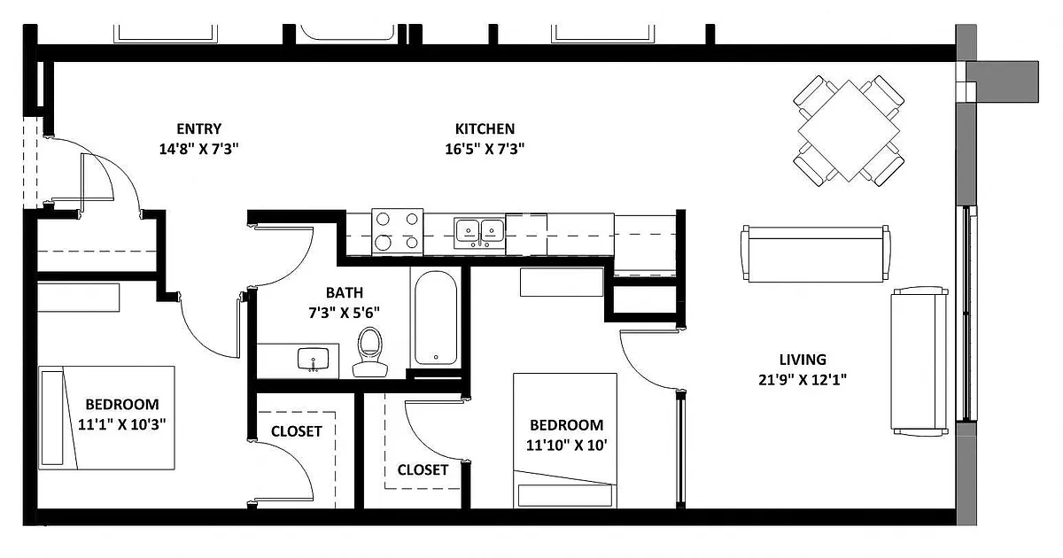 Floor plan 2X1