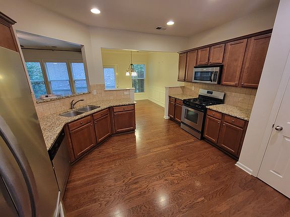 Kitchen facing dining area