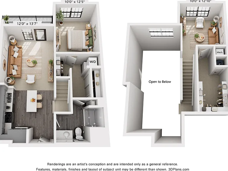 1-Bedroom 1-Bath w/ Loft | 984 sqft 1-Bedroom 1-Bath w/ Loft | 984 sqft