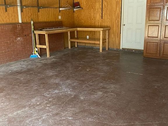 Inside attached garage