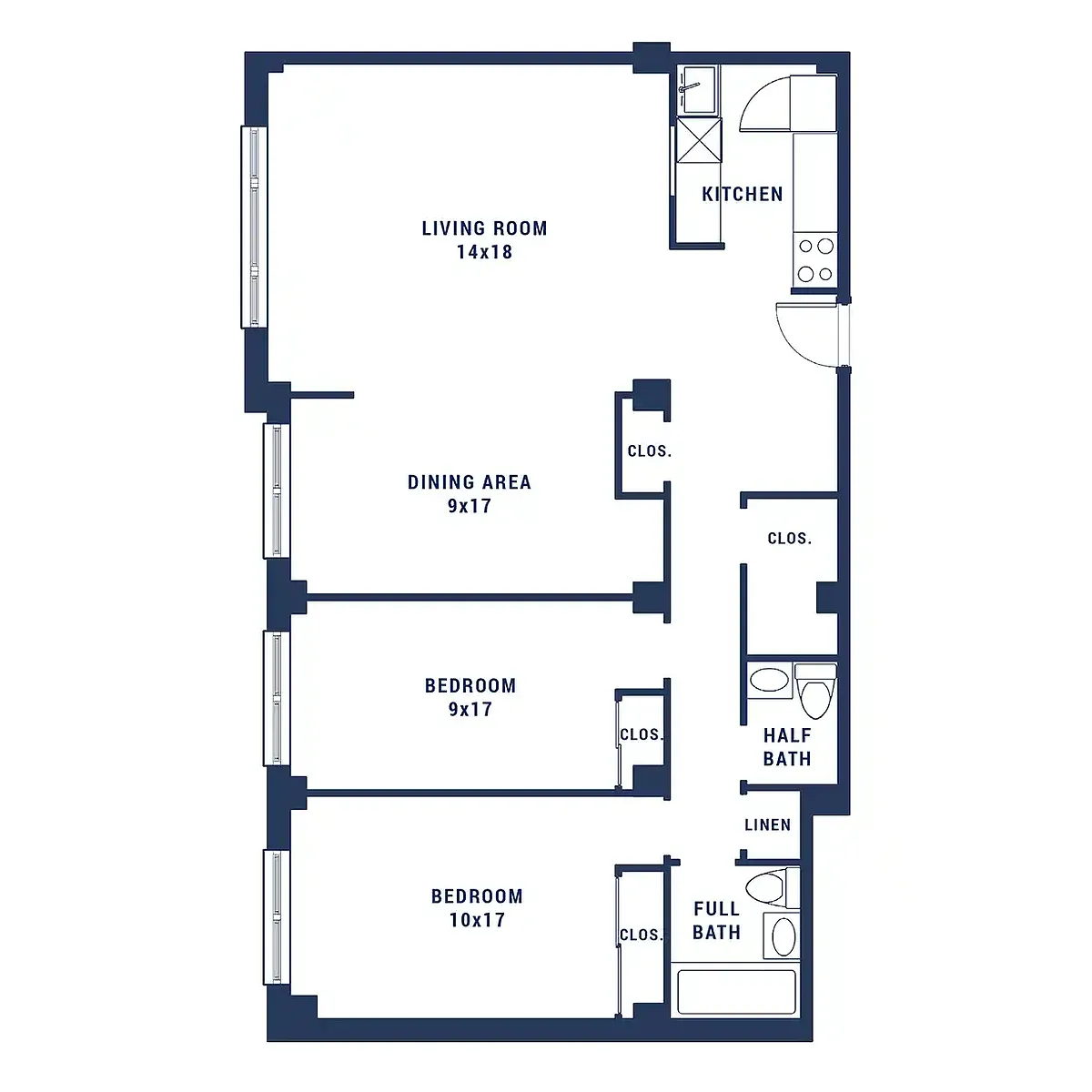 Floor plan Two Bedroom Country - Ultra