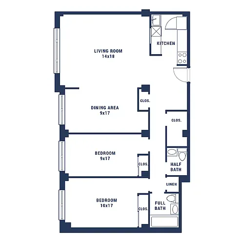 Floor plan Two Bedroom Country - Ultra