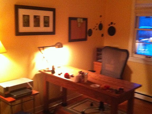 Bedroom used as office