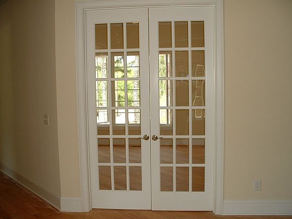 French Doors Leading to Study