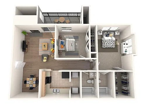 Floor plan B2 Renovated