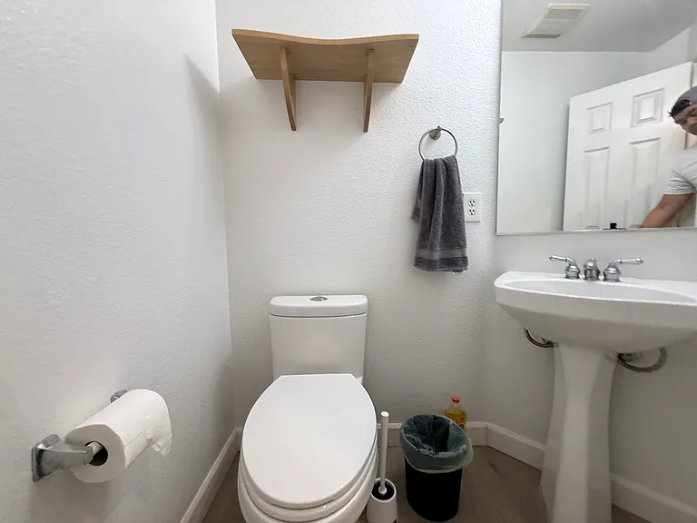 Downstairs half bath