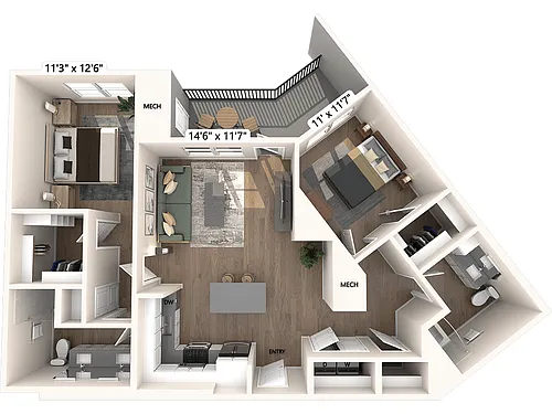 Floor plan B7-Upgrade