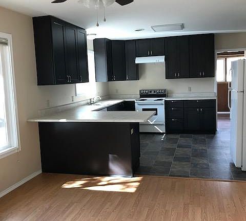 Looking at kitchen from dining area