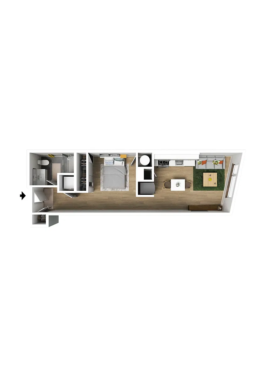 Floor plan Studio Type A