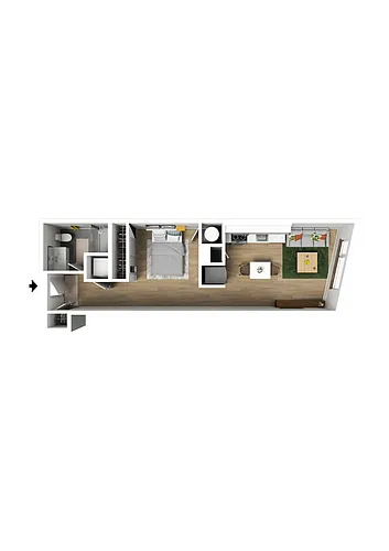 Floor plan Studio Type A