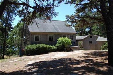 Front of the house and attached cottage