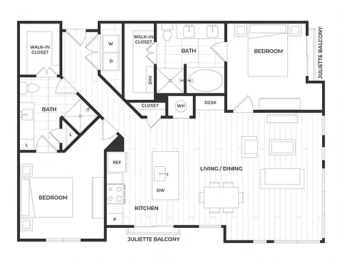 Floor plan T