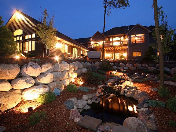 Backyard view of home