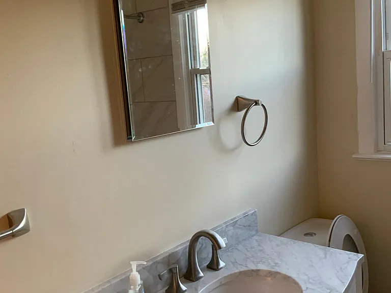 Main bathroom vanity..medicine cabinet