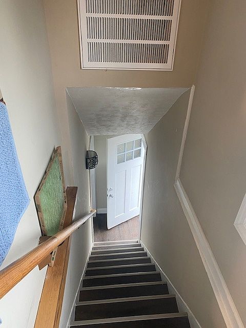 upstairs