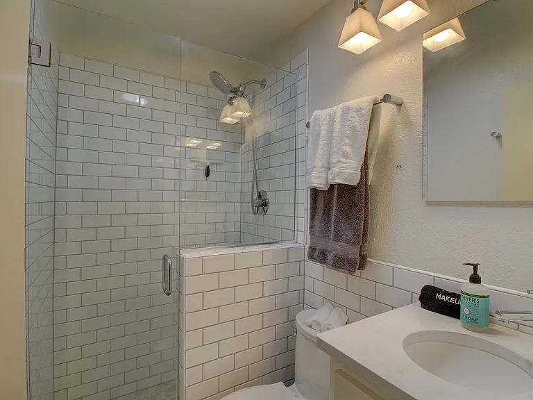 Modern, updated first bathroom