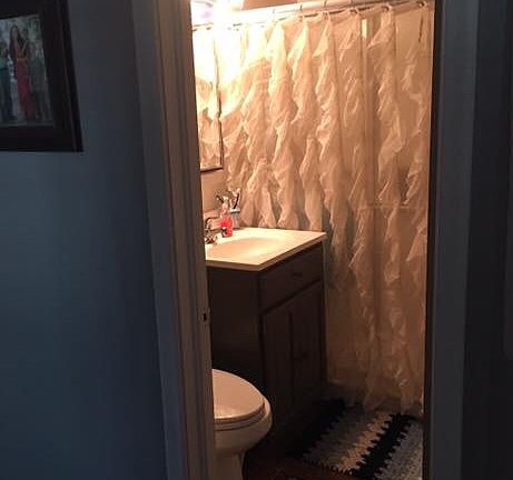 Bathroom with walk in shower
