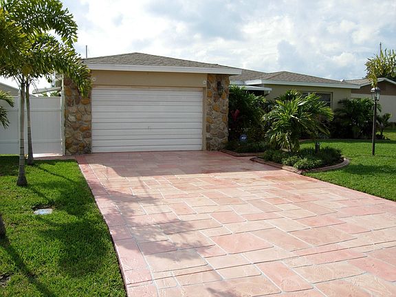 New Stamped Driveway