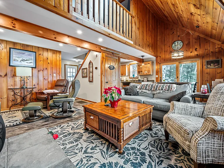 Living room and den