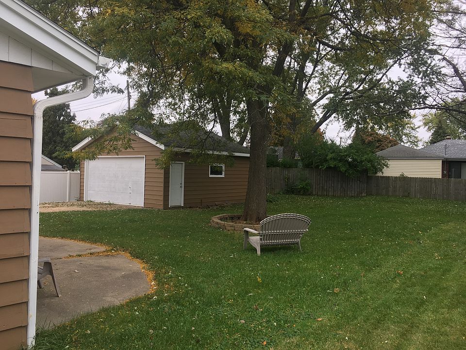 back yard and garage