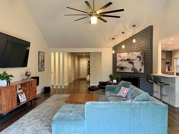 Living room looking towards the entry