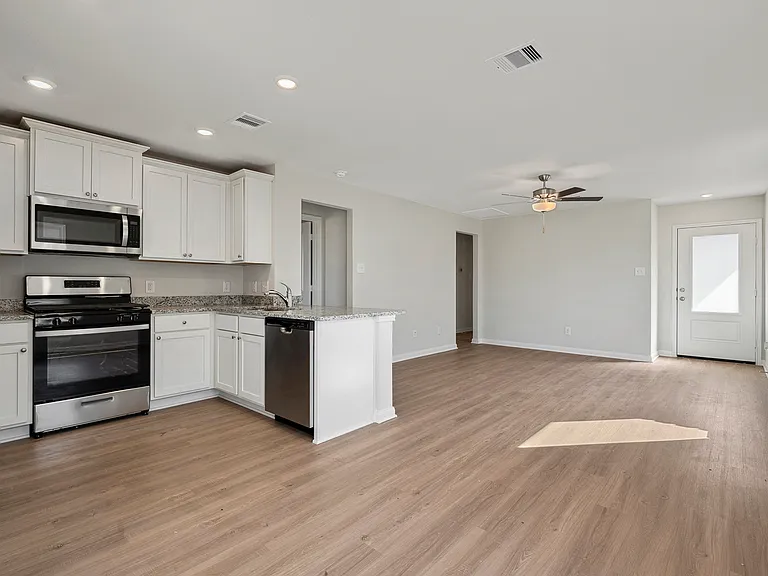 Spacious open concept.