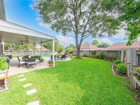 Beautiful landscape backyard