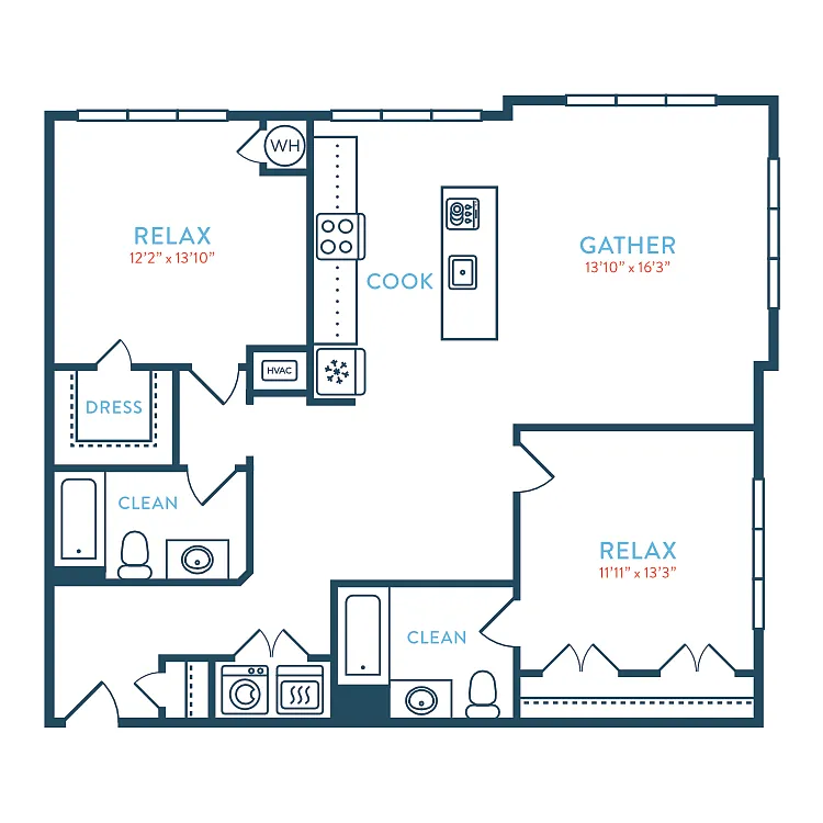 Floor plan 1147 Berkeley B6