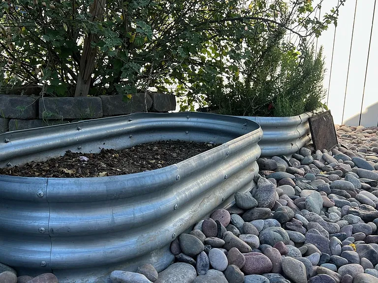 Raised garden beds ready for you to grow your own vegetables and fruits!