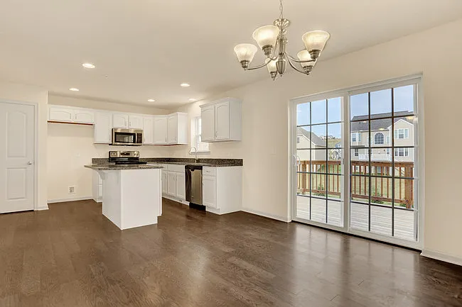 Dining area conveniently by the kitchen
