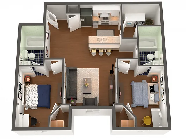 Floor plan 2X2