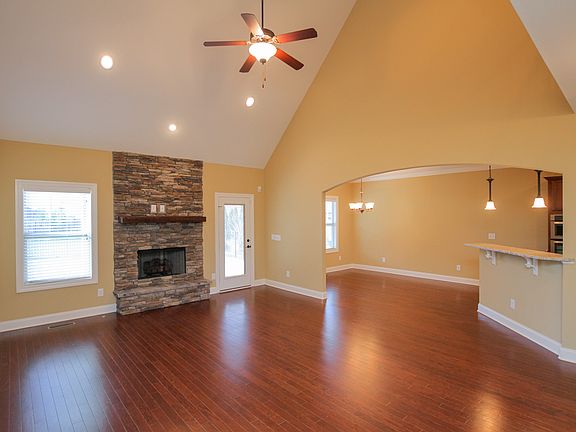 stacked stone gas fireplace