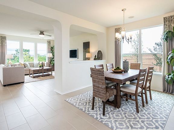 Plan 2708 Dining Room as modeled at The Overlook at Medio Creek