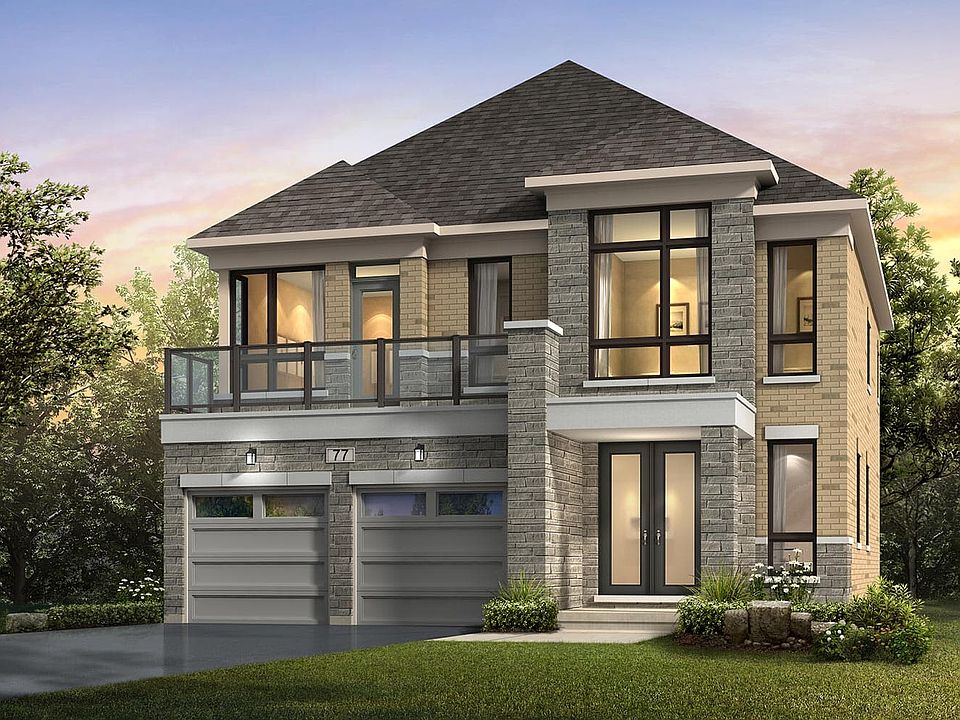 Exterior of Amber Style E at Woodhaven in Aurora, Ontario.
