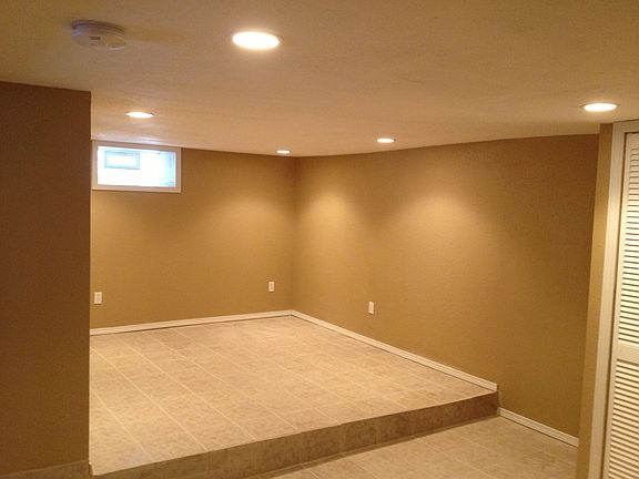 Finished basement office