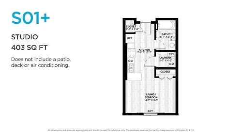Floor plan Studio