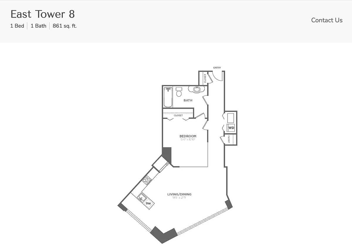 Floor plan East Tower 8