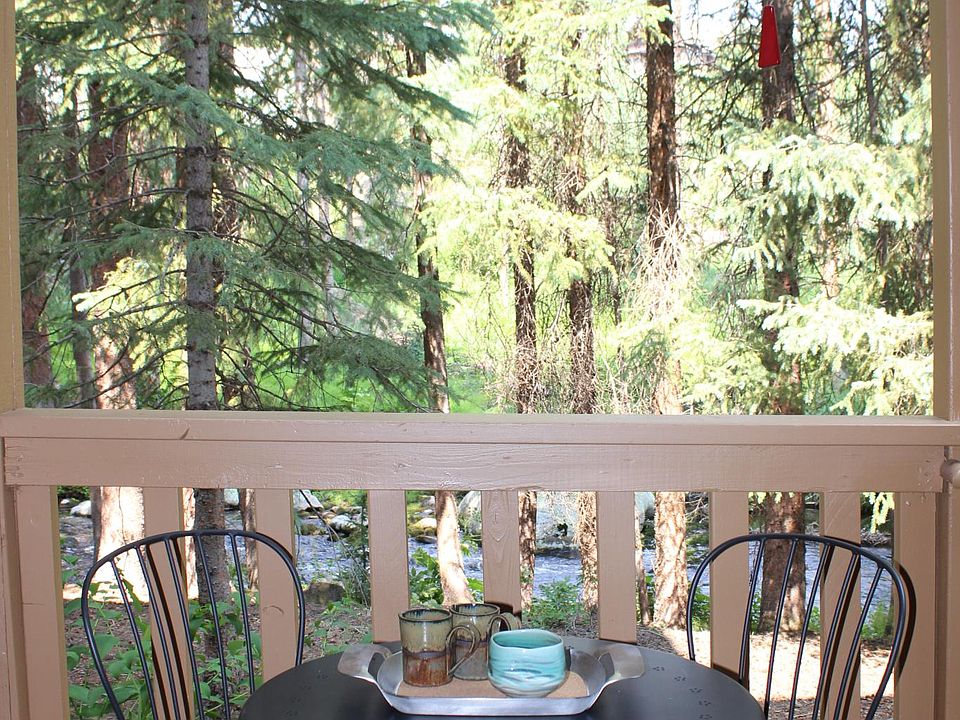 The back patio view! Includes a small gas grill.