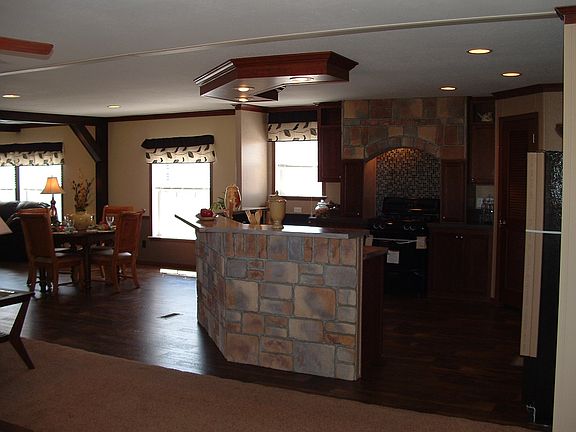 stone work on island bar