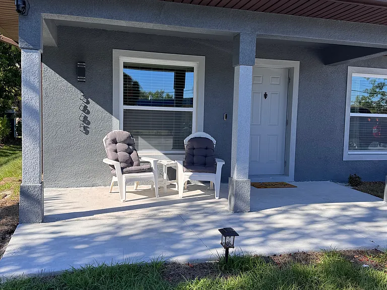 Front Entrance and Comfortable Seating area.