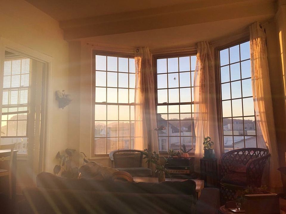 Living area at sunset