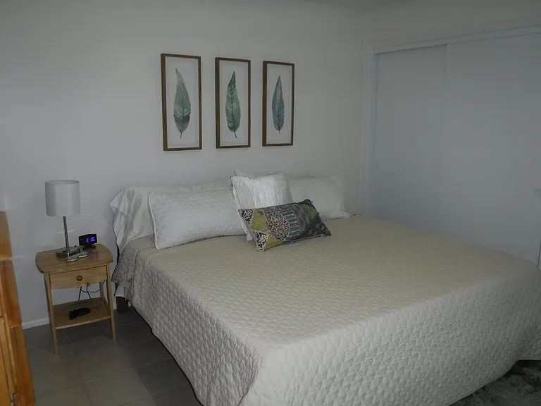 King Bedroom has slider to back.