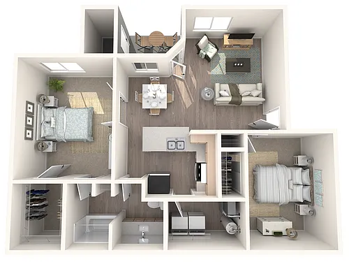 Floor plan 2 Bedroom