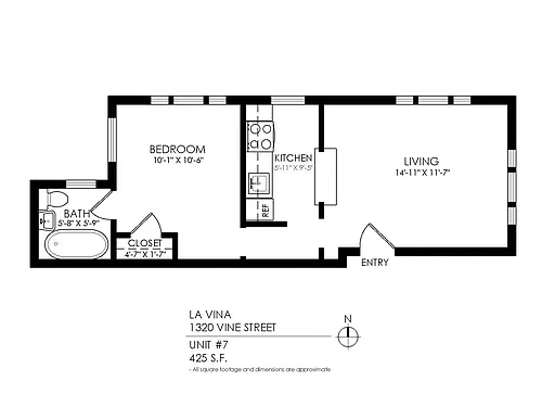 Floor plan 1 Bedroom